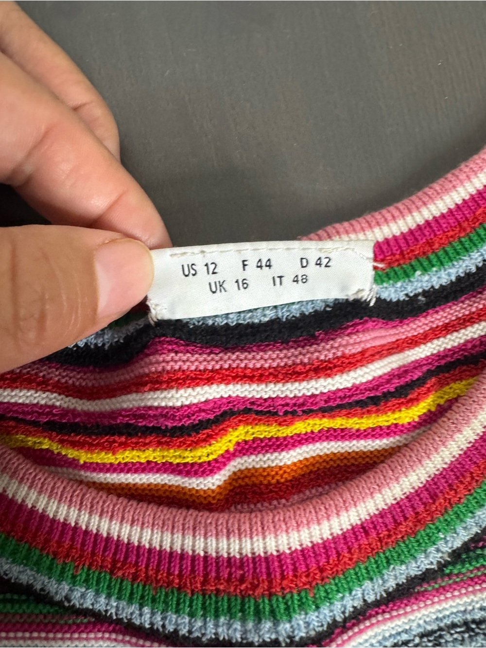 Akris Punto Short-sleeved Striped Knit Multicolor Top - Picture 5 of 9